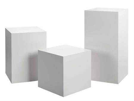 Podie trä, 500x500x1000mm, vit